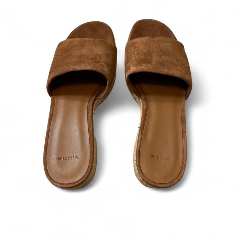 Vince Platform Brown Suede Sandals‎ - Picture 3 of 11